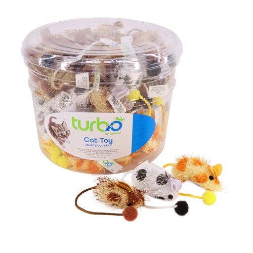 Turbo®  Spotted Mice Bulk Cat Toy Bin Product image