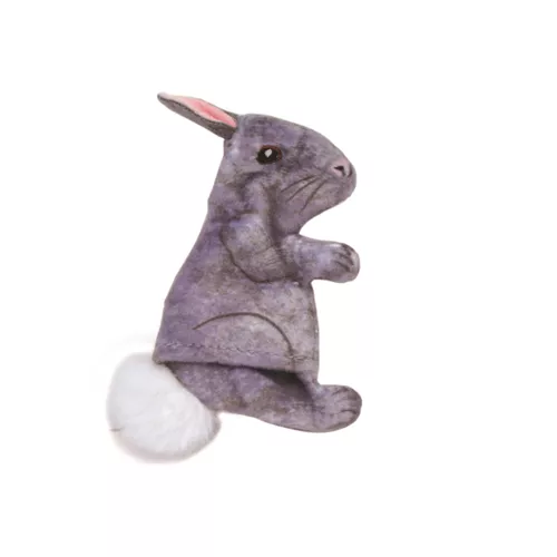 Turbo® Life-like Grey Rabbit Cat Toy Product image